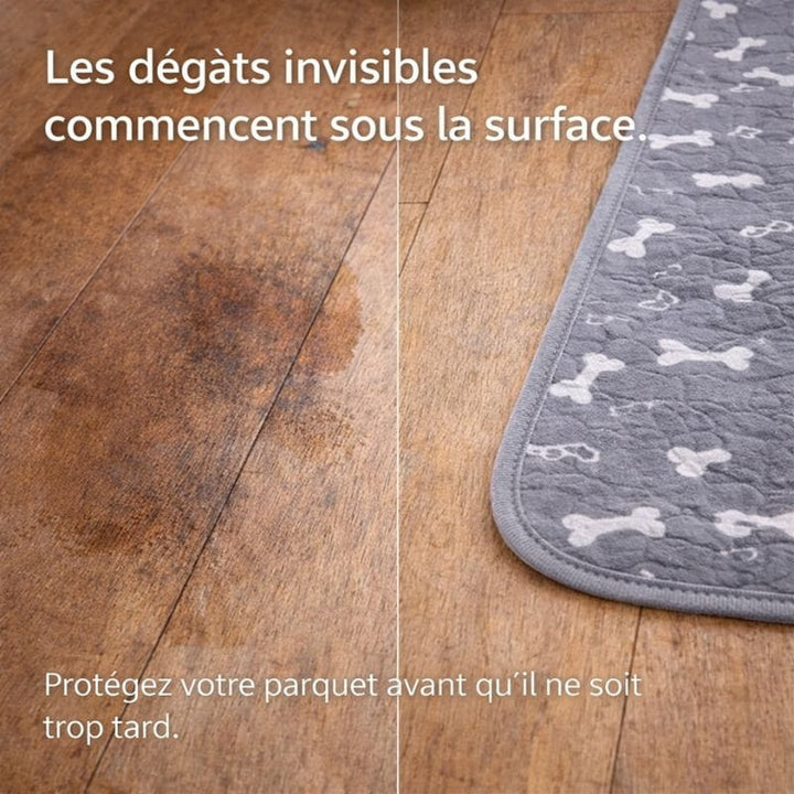 Accessoire essentiel : tapis absorbant pour chiot, hygiène impeccable et propreté du domicile.