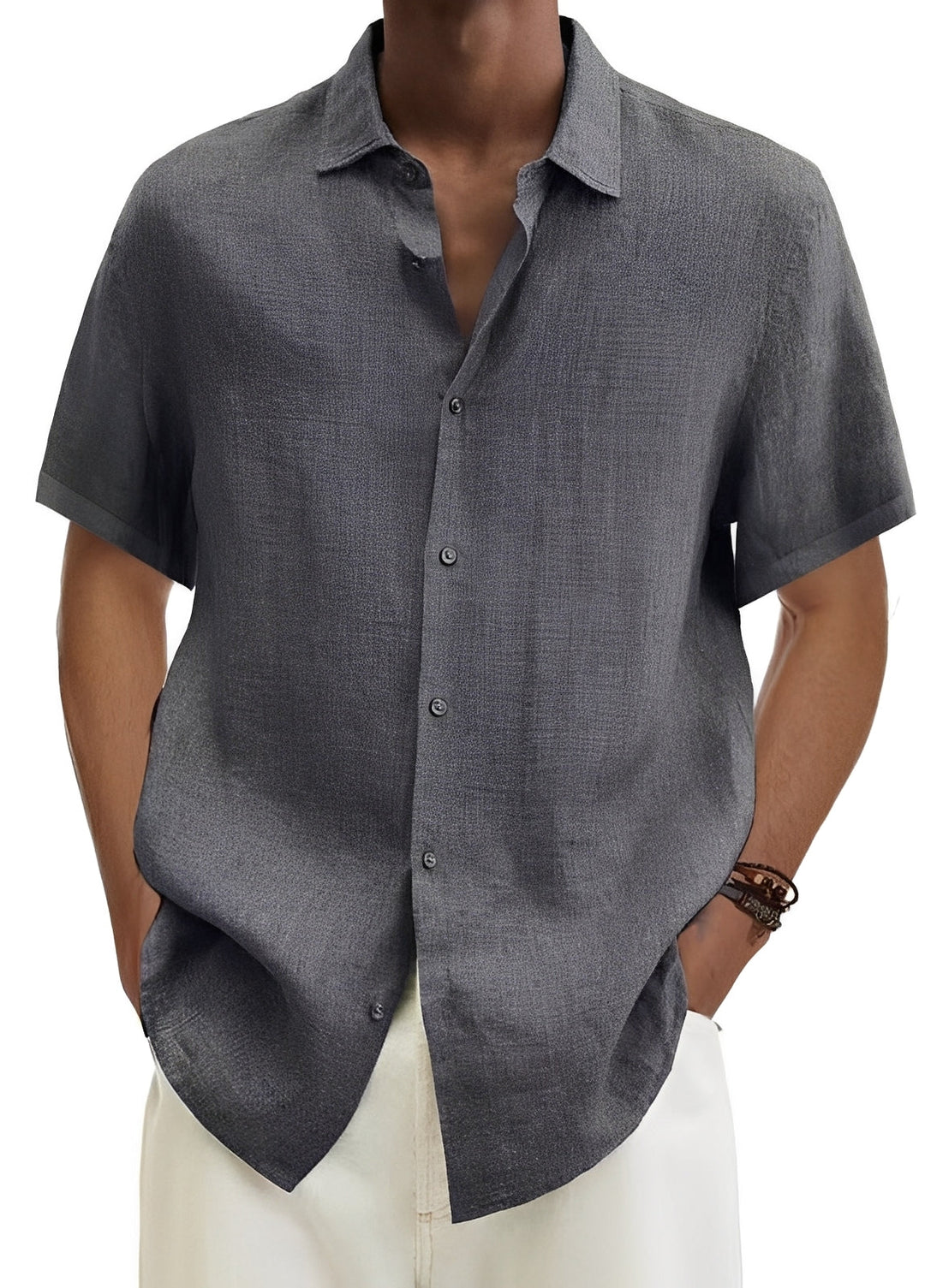 Chemise homme polyvalente, décontractée et confortable. Idéale pour un style intemporel en toutes occasions estivales.