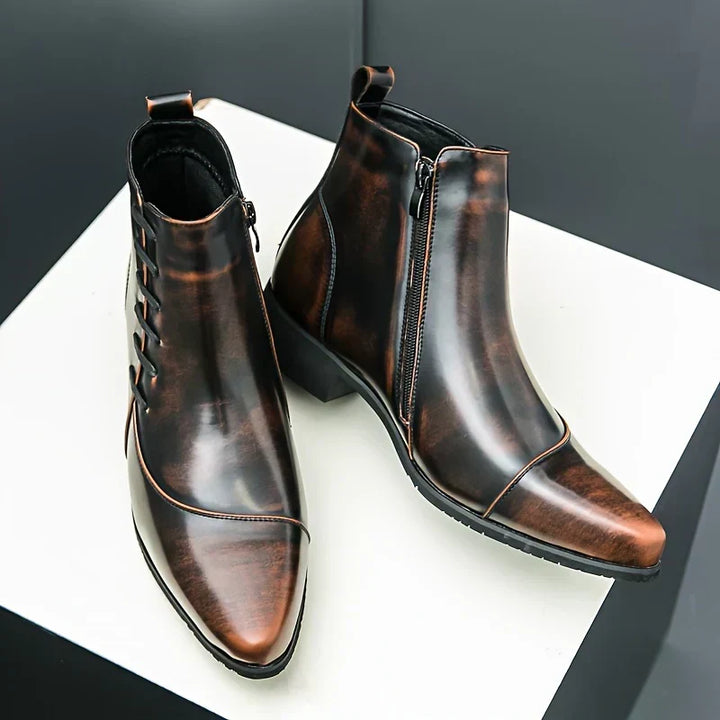 Bottes homme noires durables, élégantes et confortables, pour un style intemporel en ville ou look habillé.