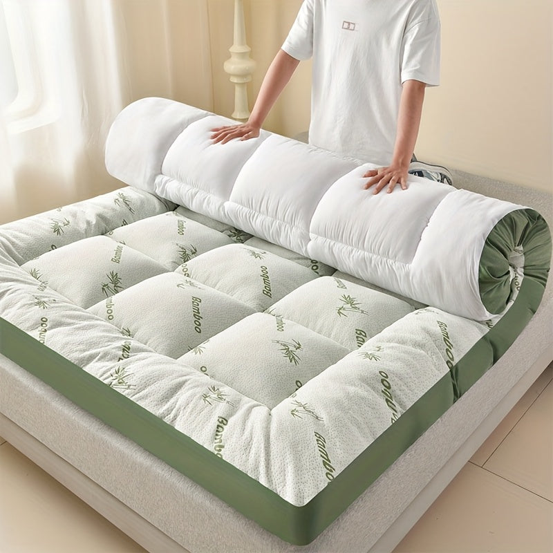 Détendez-vous sur le surmatelas King Size BambooDream offrant confort, fraîcheur et soutien dorsal.