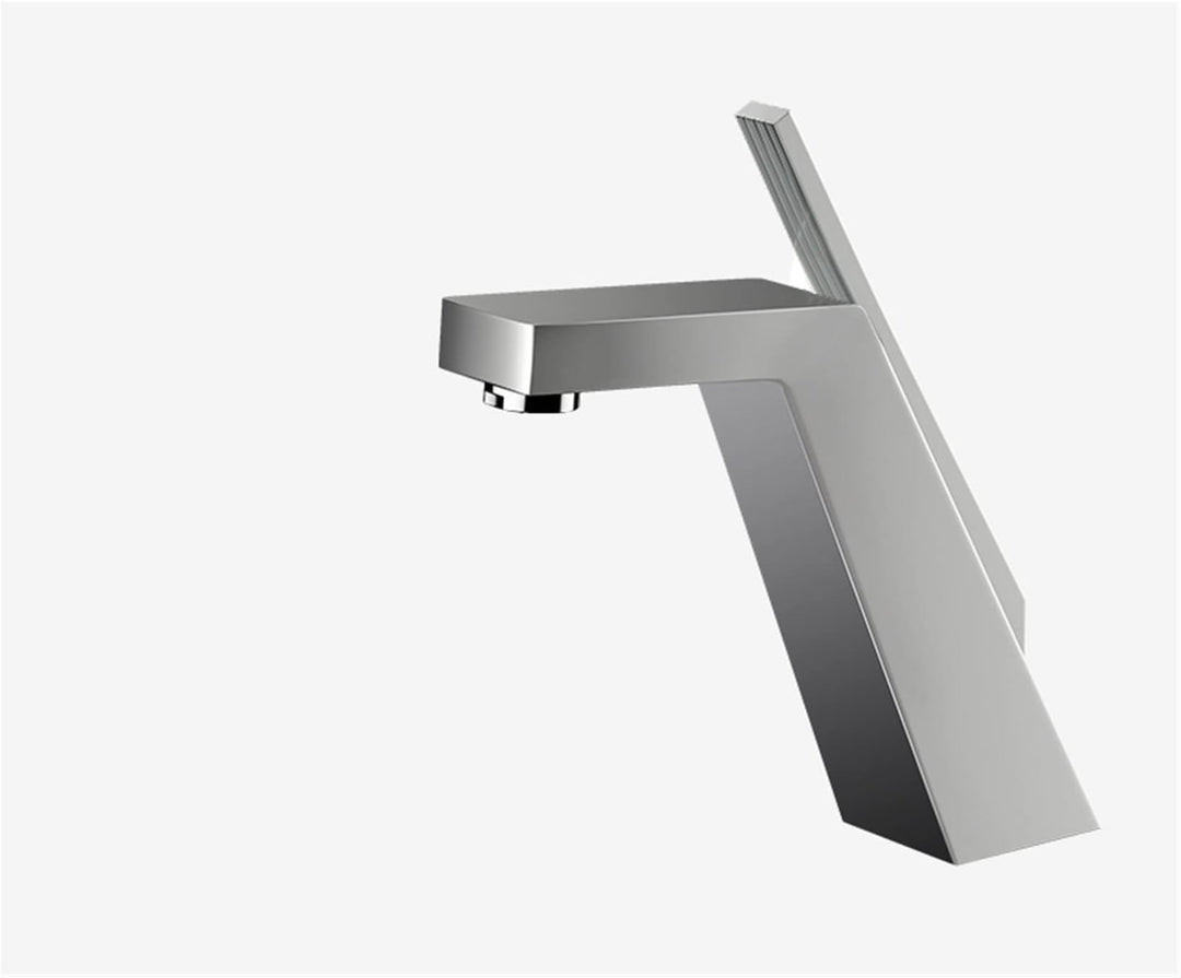 Mitigeur de lavabo monocommande pour salle de bain, design moderne, facile à installer.