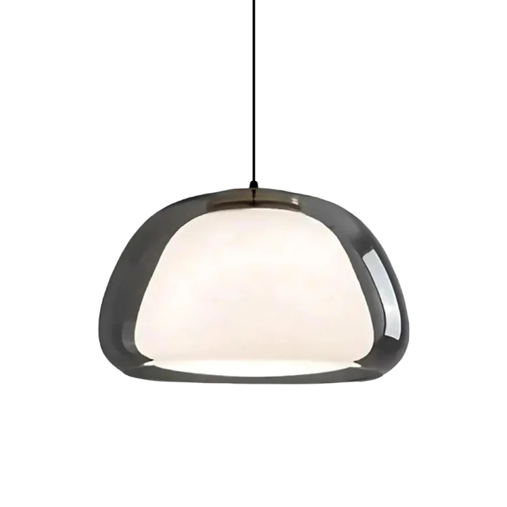 Lampe suspension intérieure Jelly, verre translucide et design contemporain pour éclairer salon et entrée.