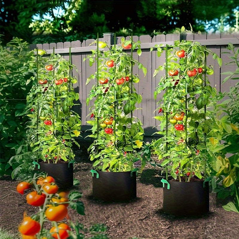 Jardinière TOMABOX avec tuteur intégré pour tomates. Améliore le drainage et la croissance. Pour jardiniers passionnés.