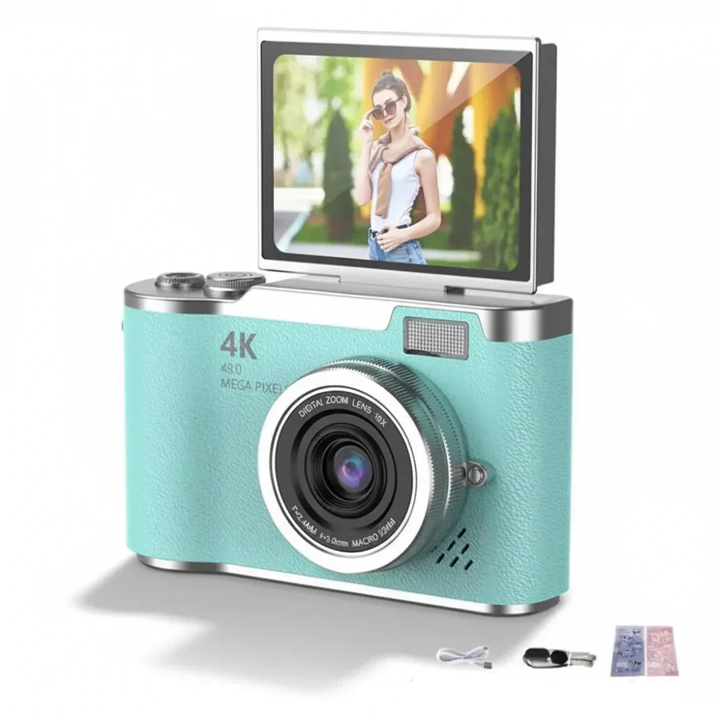 Appareil photo numérique 4K 48MP, pour des images claires et des vidéos Ultra HD détaillées.