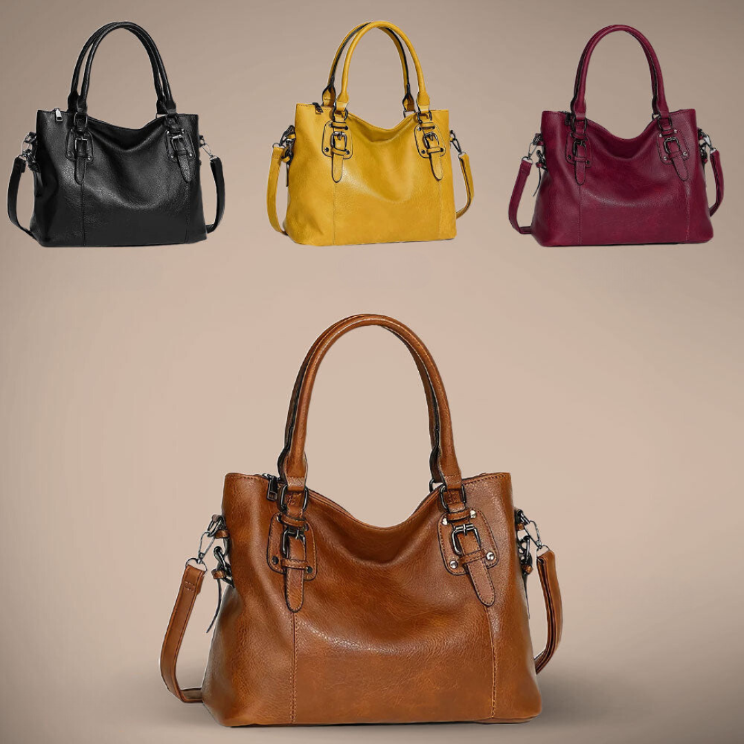 Sac de ville bandoulière en cuir marron pour femme, élégant et pratique, un vrai must-have.
