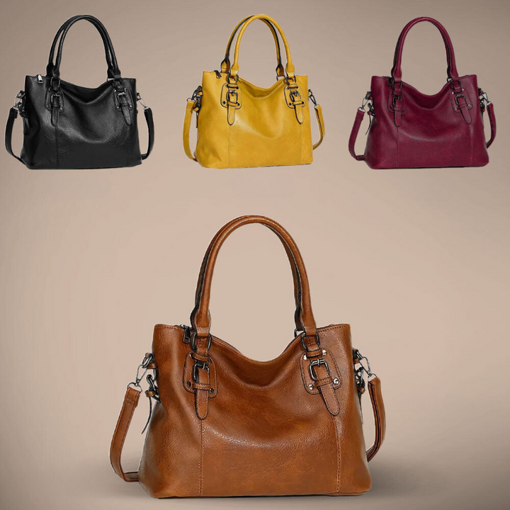 Sac de ville bandoulière en cuir marron pour femme, élégant et pratique, un vrai must-have.