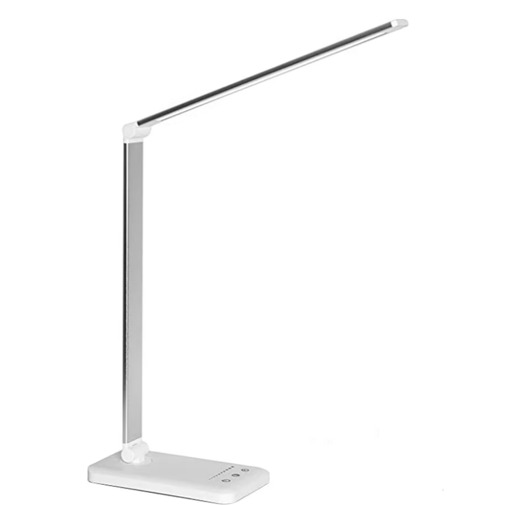 Lampe de table LED dimmable tactile offrant un confort visuel optimal, design élégant et économie d'énergie.