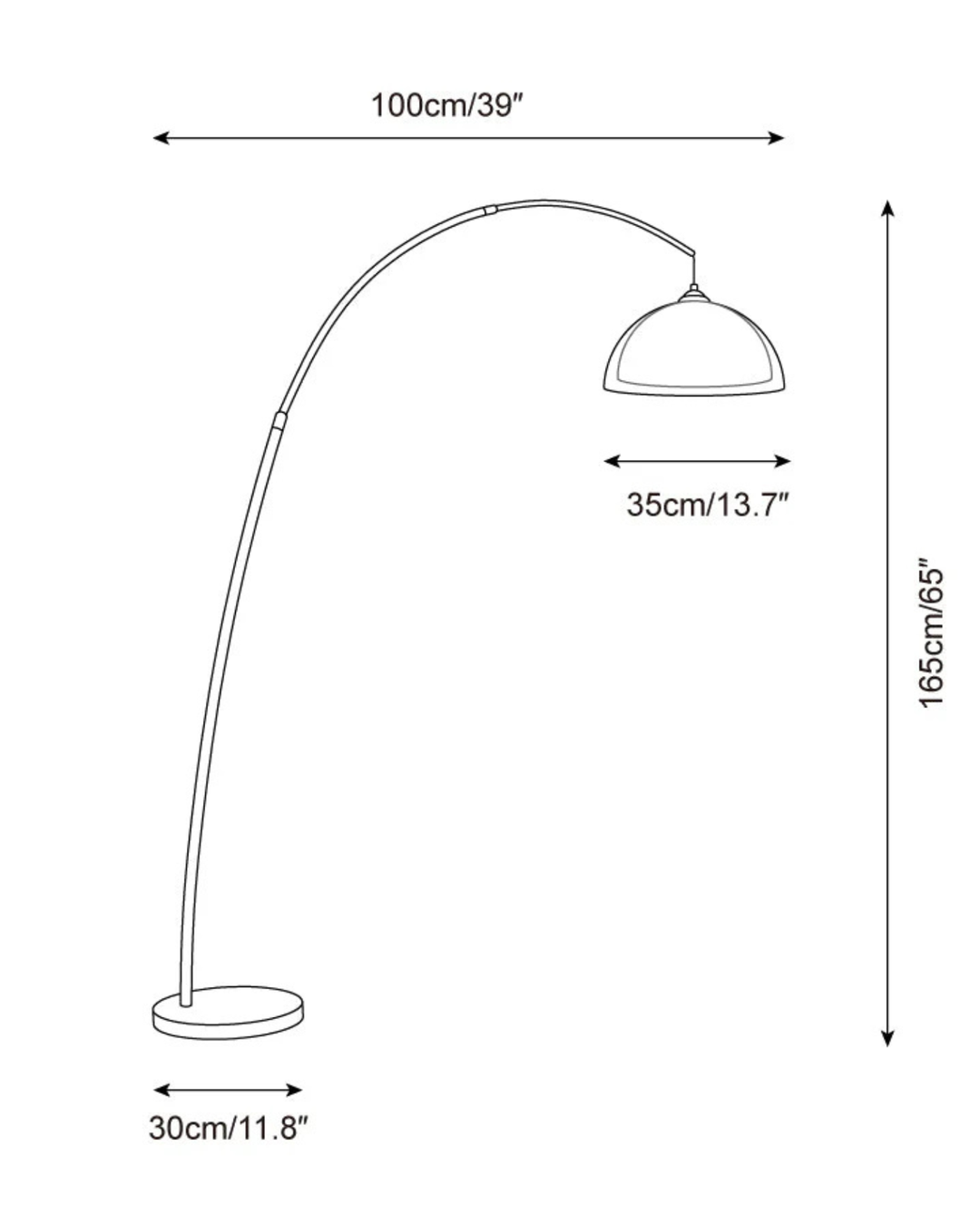 Créez une ambiance chaleureuse avec ce lampadaire arc Ventoro moderne, idéal pour un salon contemporain.