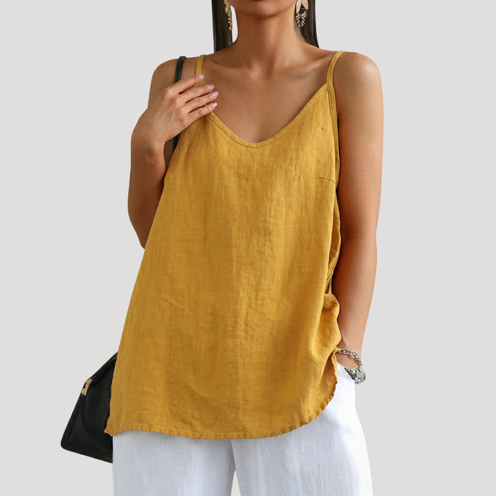 Caraco fluide pour femme, coupe élégante et décontractée. Idéal pour un style polyvalent en été. Confortable.