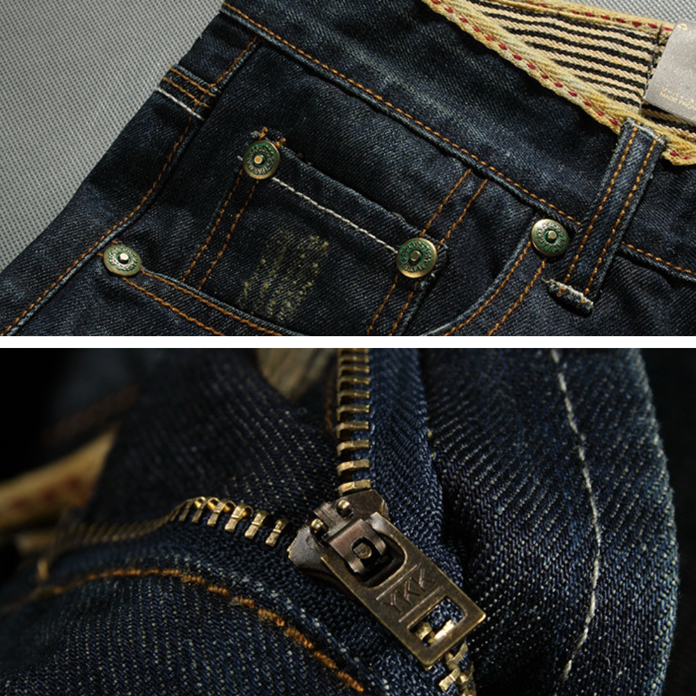 Short en jean homme bleu, style urbain classique et usé. Confort et look moderne pour un été décontracté.