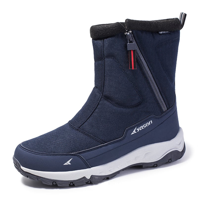 Élégantes bottes d'hiver homme. Style mode masculin, imperméables, antidérapantes et très chaudes.