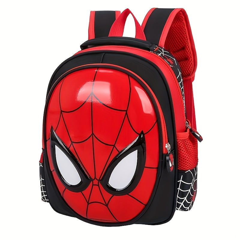 Sac à dos Spider-Man rouge et bleu pour enfant, idéal pour l'école et les aventures des super-héros.