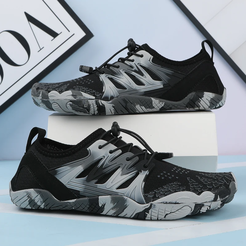 Chaussures de course pieds nus pour hommes, confortables et flexibles, pour une expérience d'entraînement optimale.