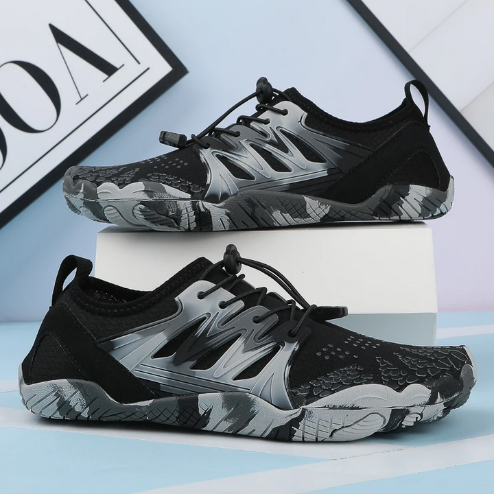 Chaussures de course pieds nus pour hommes, confortables et flexibles, pour une expérience d'entraînement optimale.