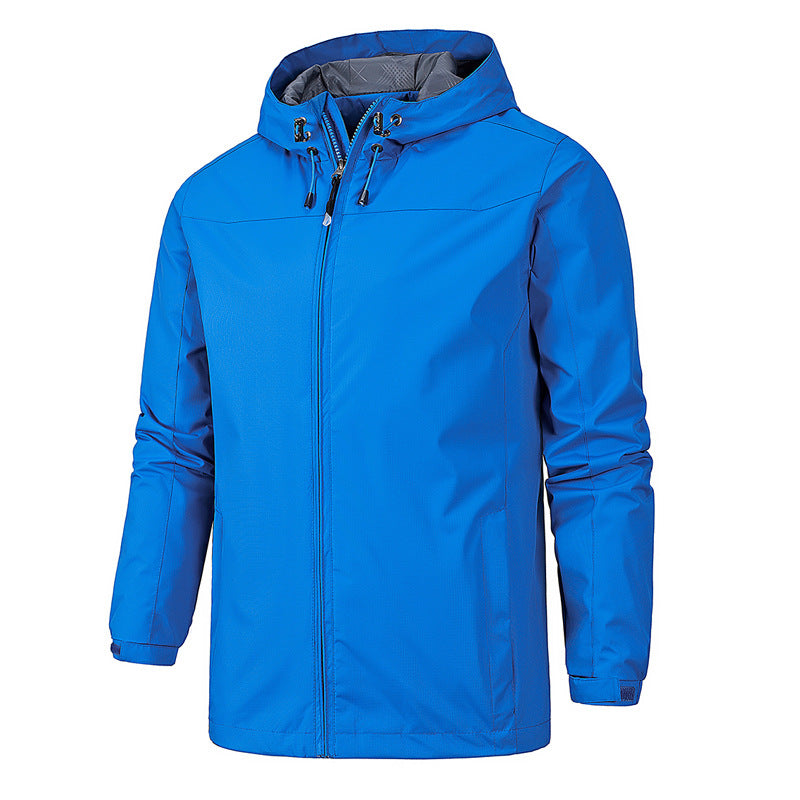 Manteau homme hiver imperméable et coupe-vent avec capuche. Parfait pour sport, loisirs, froid, pluie.