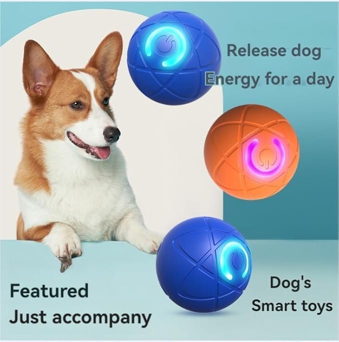 Jouet anti-ennui WaggleBall LED pour stimuler l'activité physique de votre animal de compagnie.