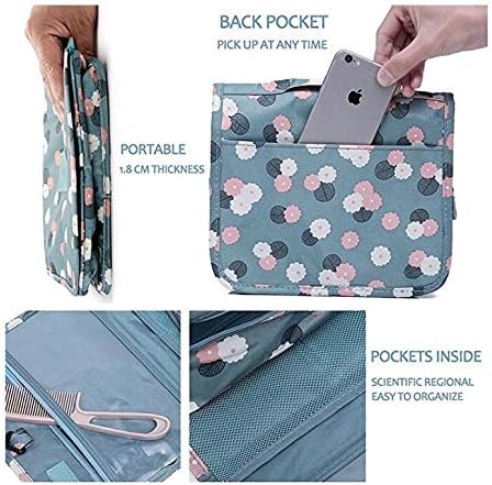 Organisateur suspendu pour voyage, sac imperméable polyester, motif léopard élégant.