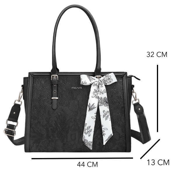 Sac bandoulière ordinateur femme en cuir PU, élégant et imperméable pour le bureau professionnel.