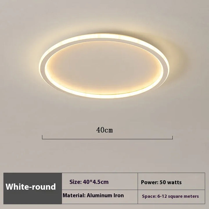 Lumière vive et ajustable du plafonnier LED rond, idéal pour un éclairage fonctionnel et décoratif.