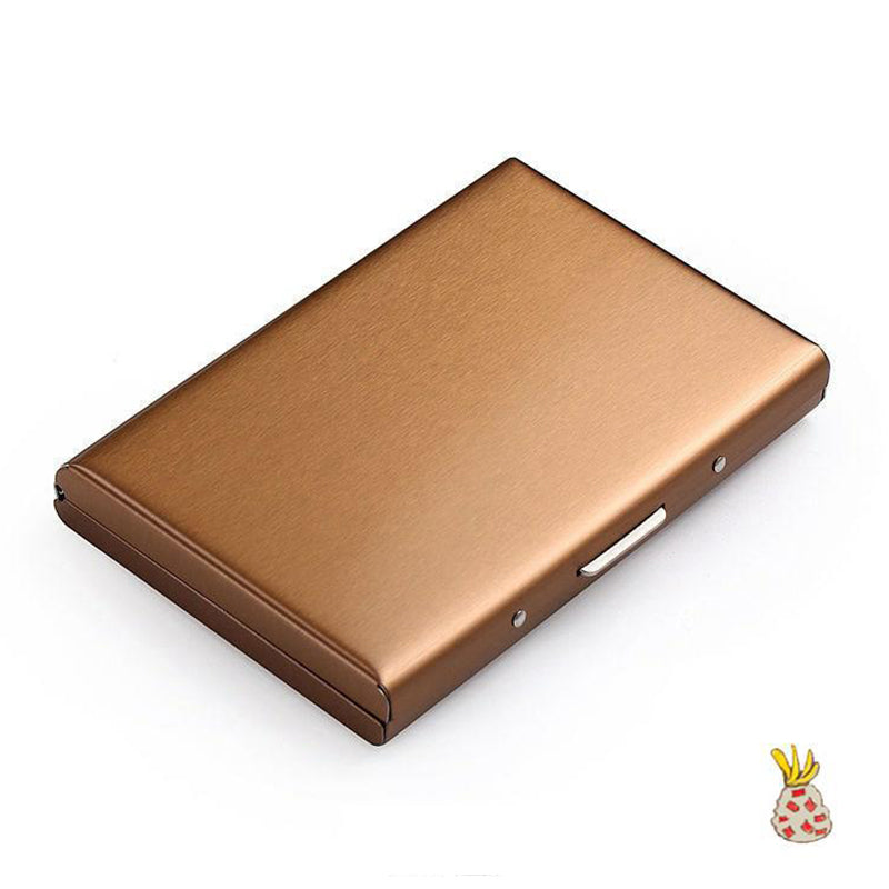 Porte-cartes unisexe, ultra-fin avec sécurité RFID, idéal pour un rangement compact.
