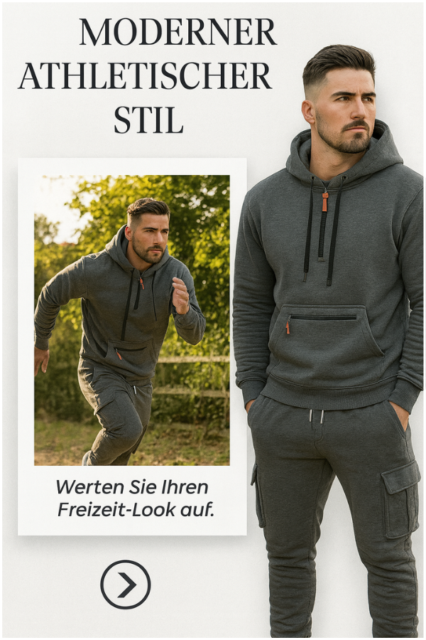 Pantalon de survêtement confortable de l'ensemble hiver sportif Alex pour homme. Chaud et décontracté, idéal pour le casual.