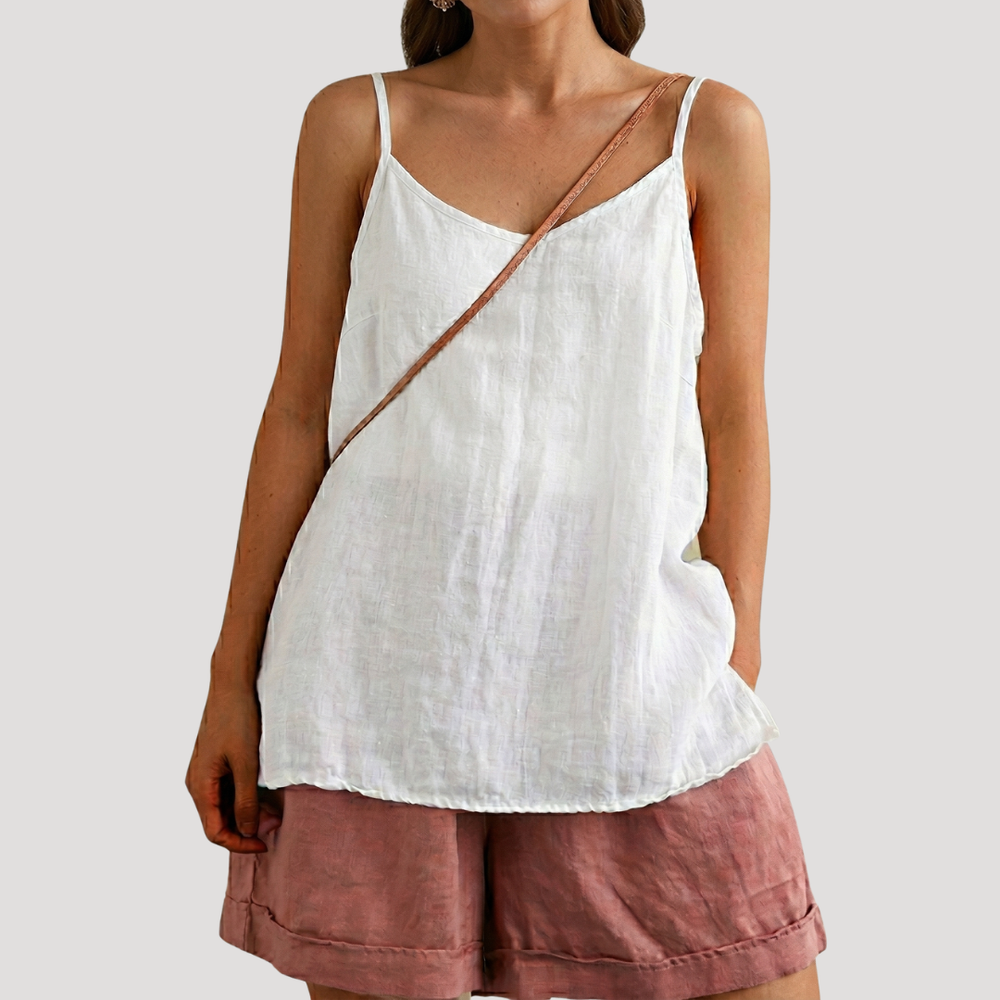 Top caraco décontracté femme, col rond, ultra confortable pour un look casual chic. Fluide et polyvalent.
