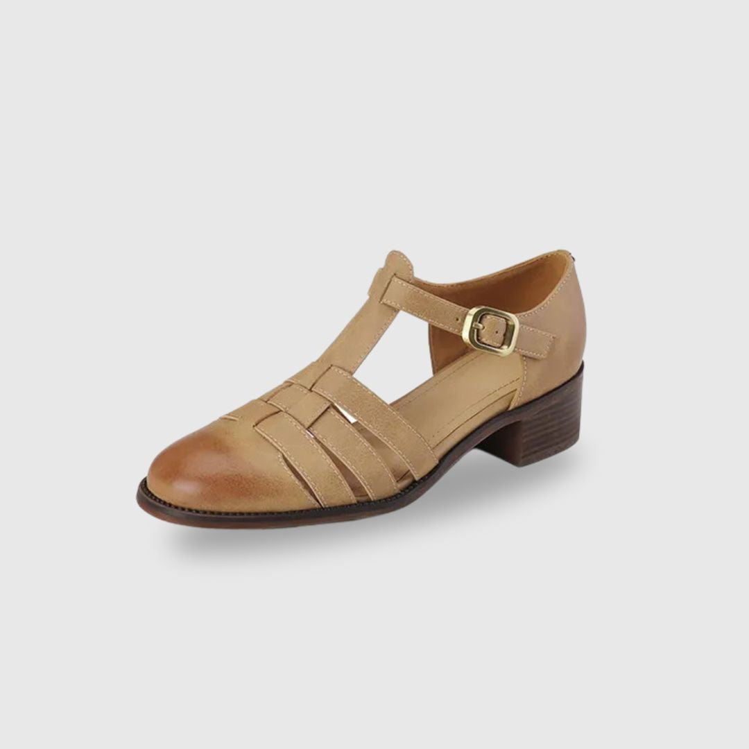 Sandales Palynne élégantes pour femmes, bout rond, talon épais. Idéales pour look décontracté ou chic printemps-été.