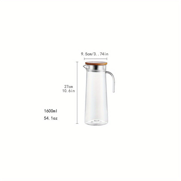 Carafe de service AquaElegance, élégante et pratique avec couvercle pour vos boissons préférées.