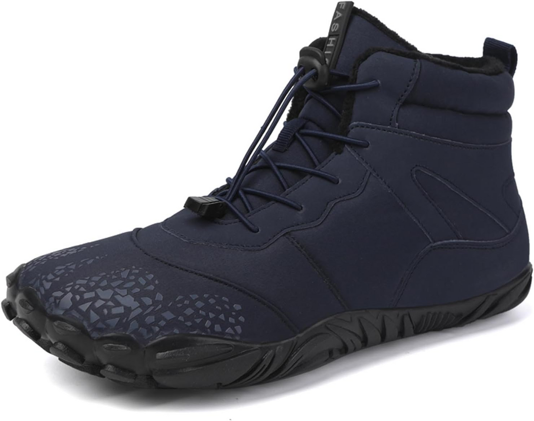 Profil des chaussures pieds nus Arctic Contact, design minimaliste unisexe pour une posture naturelle.
