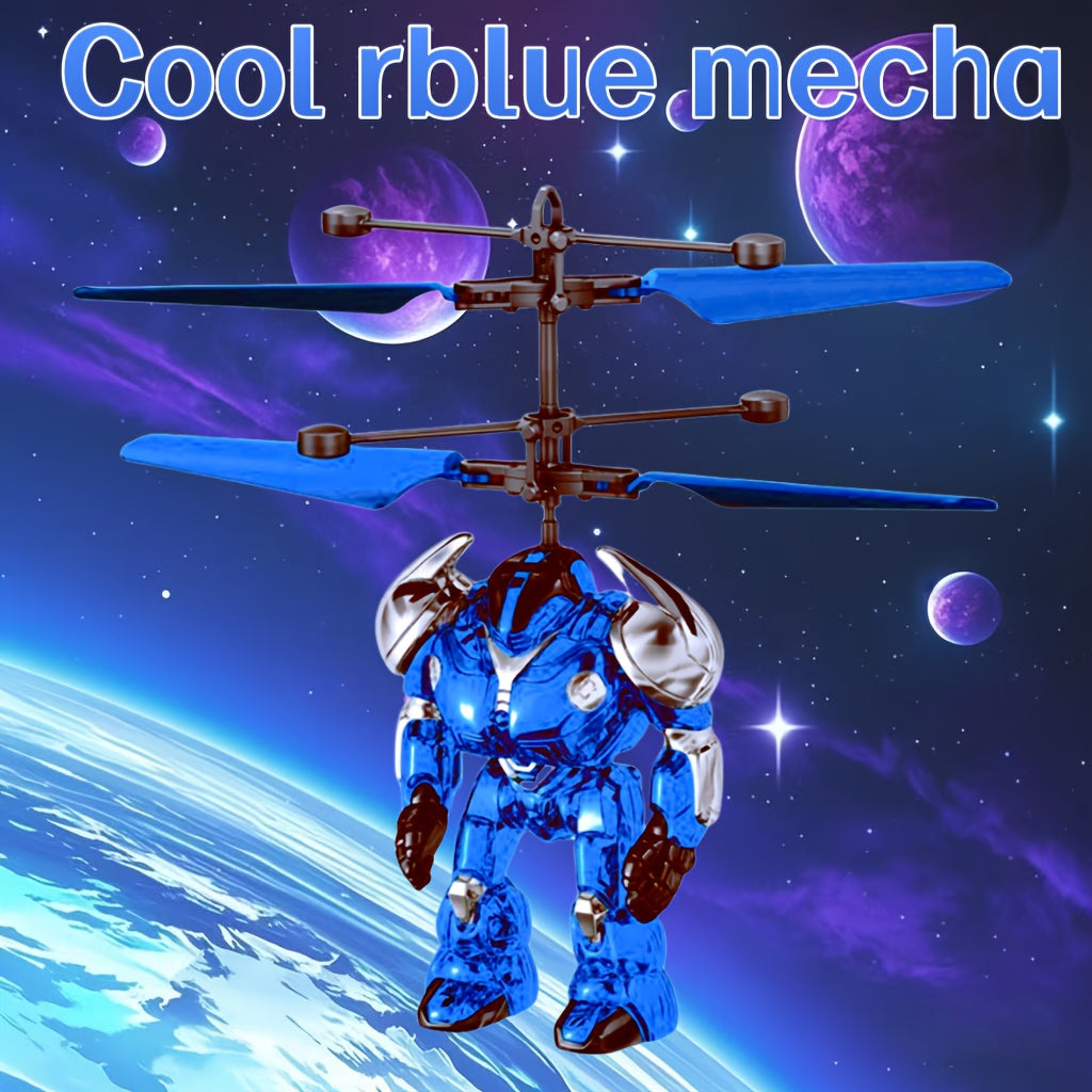 Hélicoptère mecha jouet d'action transformable, robot de combat télécommandé.