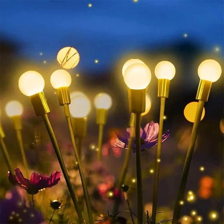 Lampe solaire LED jardin papillon pour une décoration extérieure lumineuse et étanche.