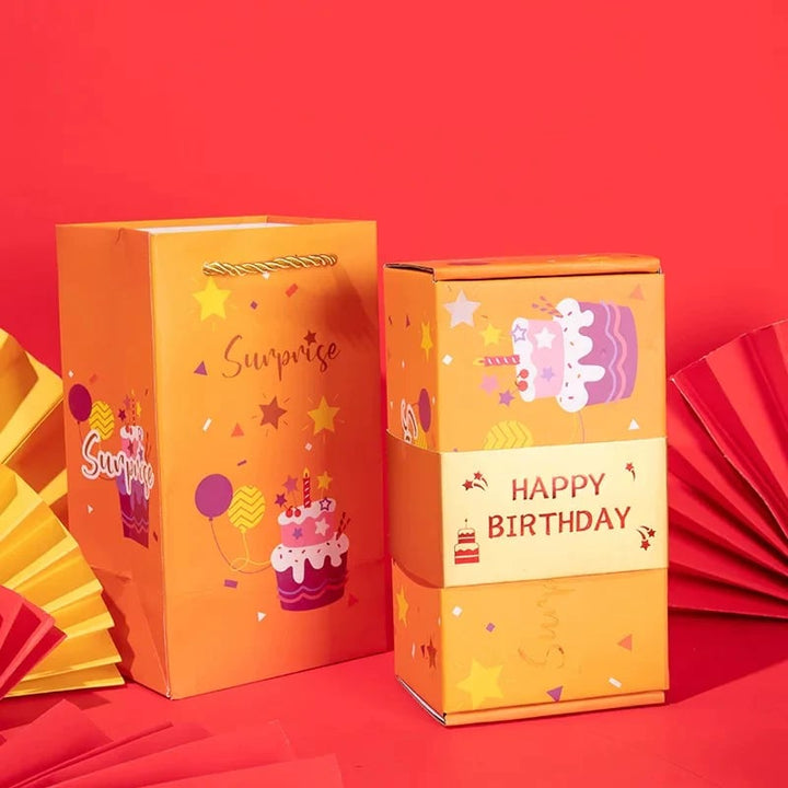Boîte cadeau personnalisable avec cadres photo intégrés, parfaite pour présenter bijoux ou souvenirs.