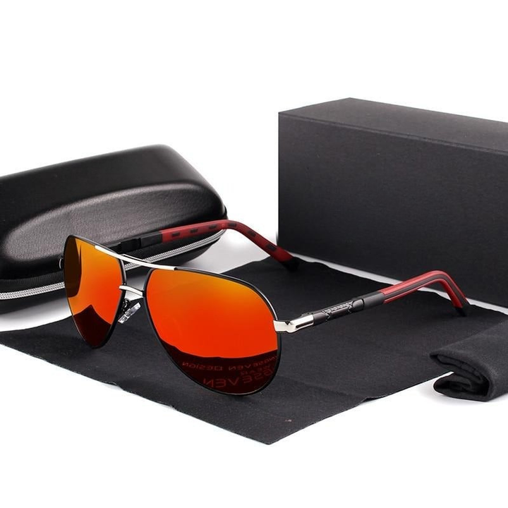 Lunettes de soleil vintage pour hommes, style intemporel, verres polarisés et protection UV400 optimale.