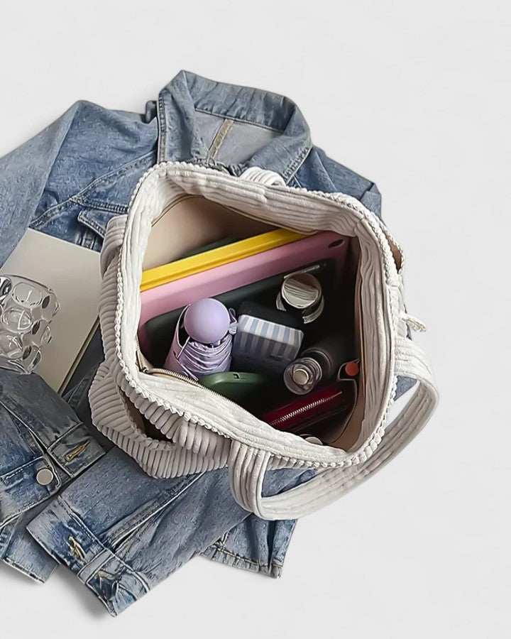 Sac cabas Angelique blanc. Un accessoire intemporel, élégant et pratique pour femme.