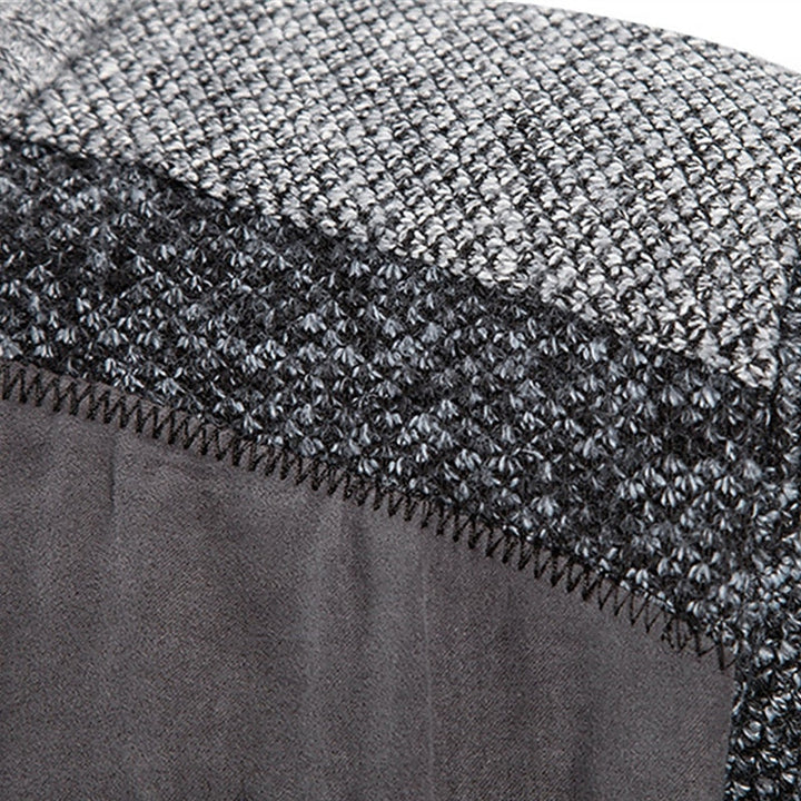 Gilet homme d'hiver en laine avec fermeture éclair. Col montant. Chaud, élégant et confortable pour toutes occasions.