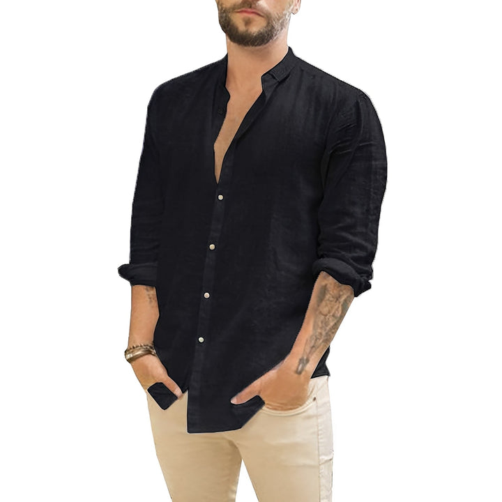 Vêtement homme : chemise élégante à manches longues, idéale pour un look sophistiqué et stylé.