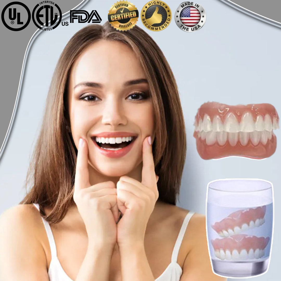 Doublure confort SmileGuard en silicone pour prothèses dentaires ajustables, soulageant les gencives sensibles.