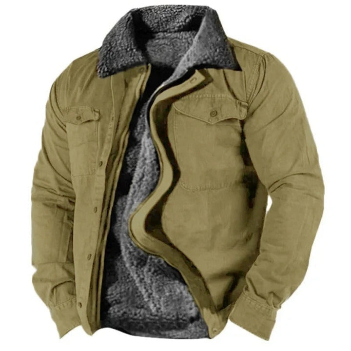 Veste masculine style ranch, confortable et robuste pour les saisons froides, look western authentique.