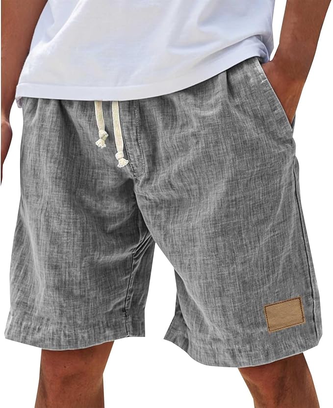 Short homme décontracté rouge brique, style estival, parfait pour les vacances et la mode décontractée.