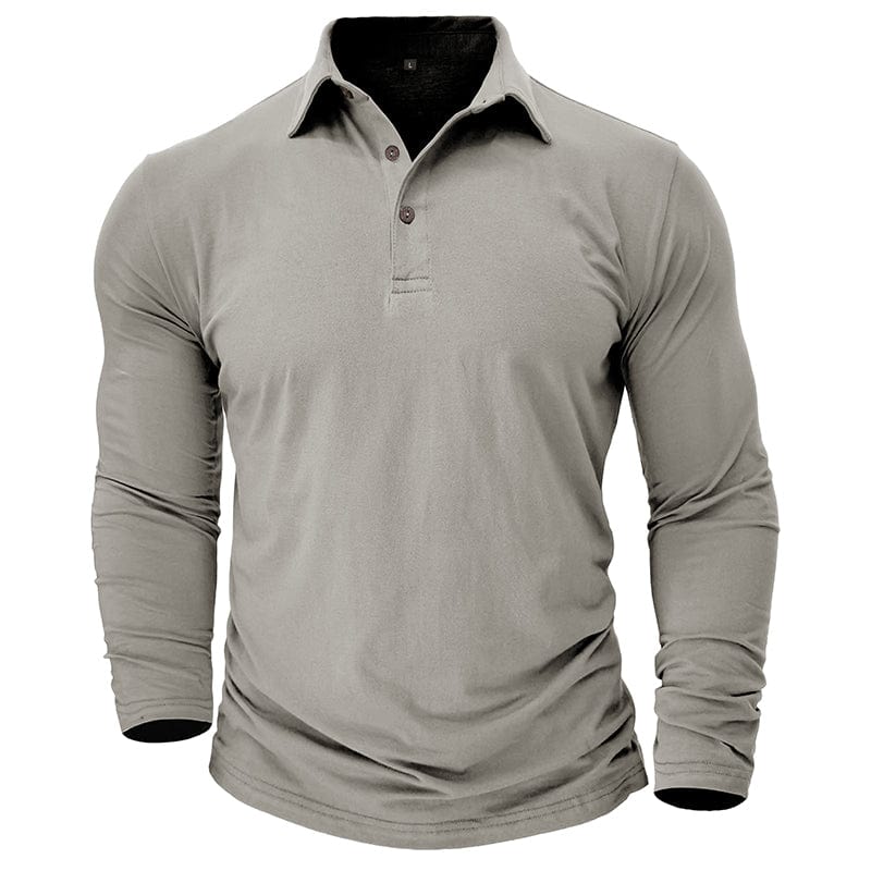 Chemise polo masculin, design classique. Polyvalent, habillé ou décontracté, pour toute saison.