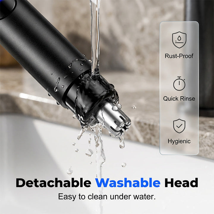 Tondeuse rechargeable pour nez et oreilles. Précision optimale pour un toilettage complet et durable.