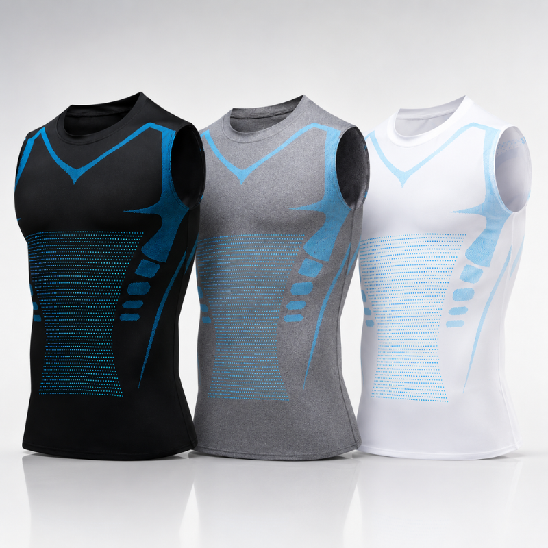 Débardeur VitaBoost correcteur de posture et modelant, pour une silhouette parfaite, un ventre plat et un confort optimal.