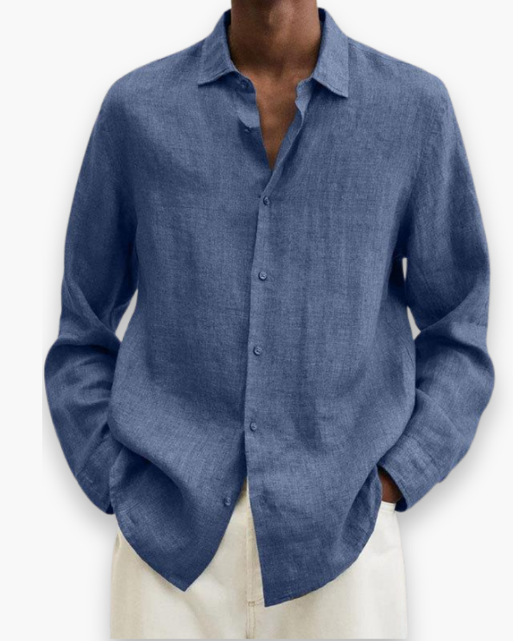 Chemise homme très confortable, style mode masculine. Idéale pour loisirs ou bureau, look élégant et décontracté.