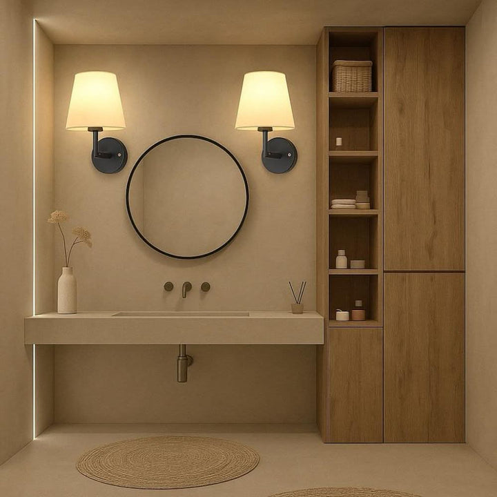 Applique murale LED sans fil avec télécommande. Éclairage intérieur moderne et polyvalent, luminosité réglable, pack de 2.
