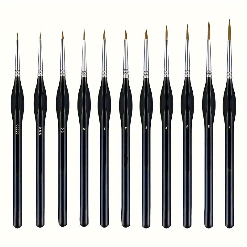 Pinceau de précision pour peinture d'art, parfait pour les détails en acrylique et huile.