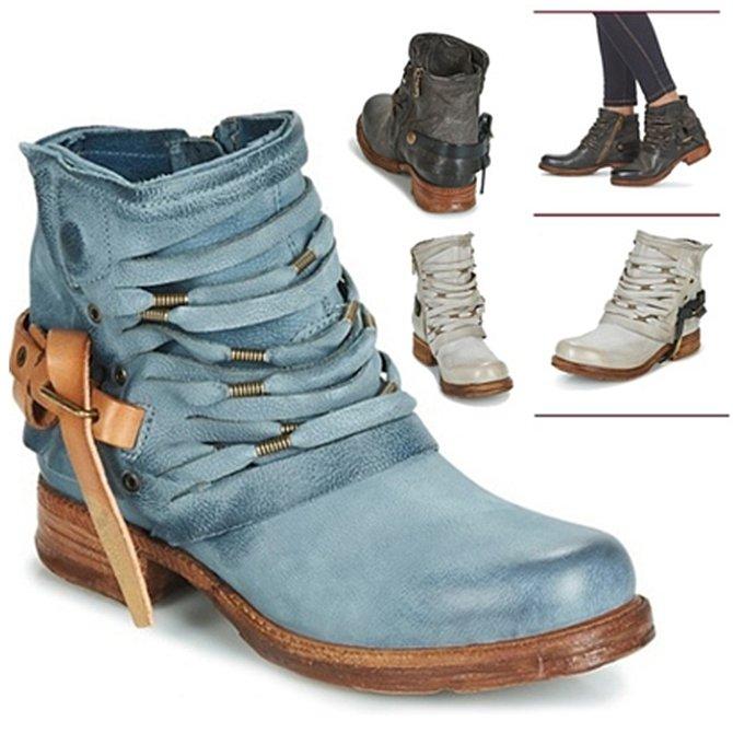 Femme portant des bottines rétro chic à talon bloc, parfaites pour un look automnal moderne.