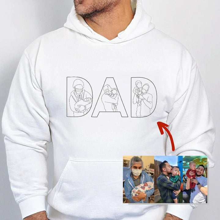 Sweat à capuche personnalisable MemoryWear. Vêtement unique et stylé pour homme, un cadeau spécial et original.
