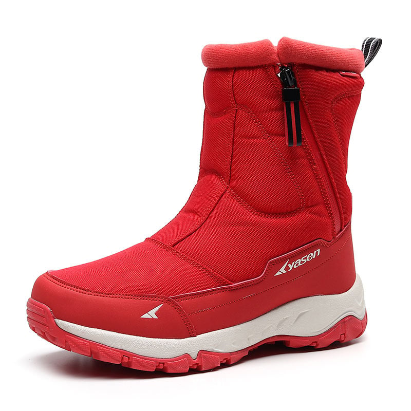 Bottes hommes durables, imperméables et chaudes. Adhérence fiable pour l'hiver, fermeture éclair robuste.