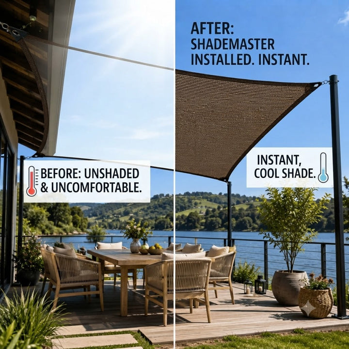 Filet d'ombrage robuste HDPE pour serre. Protection solaire et UV optimale pour plantes délicates en été.
