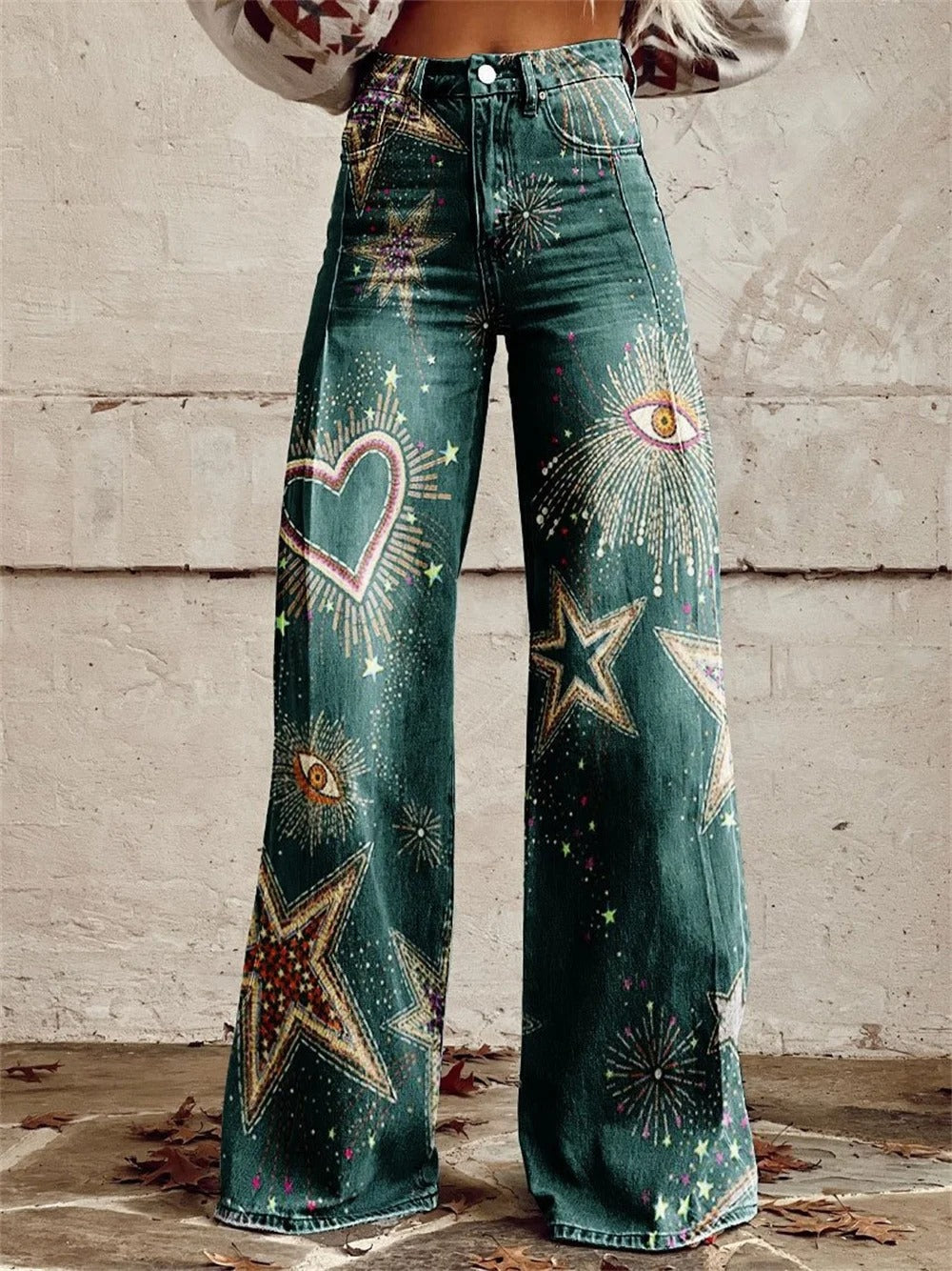 Pantalon femme taille haute évasé, coupe large chic et moderne. Idéal pour élégance et confort, parfait pour bureau ou décontracté.